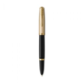 PARKER 51 DLX BLACK GT FP Μ 18k
