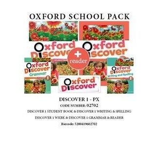 OXFORD DISCOVER 1 PACK PX (SB+ WB+ GRAMMAR+ WRITING & SPELLING READER) - 02702